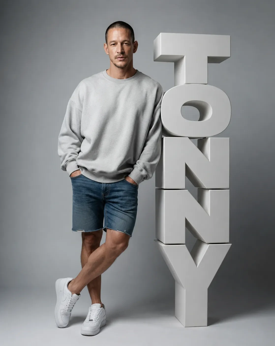 Minimalist 3D Name Fashion Portrait output 3