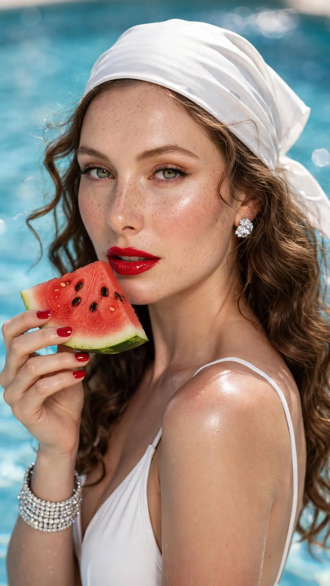 Luxury Watermelon Beauty Portrait output 1