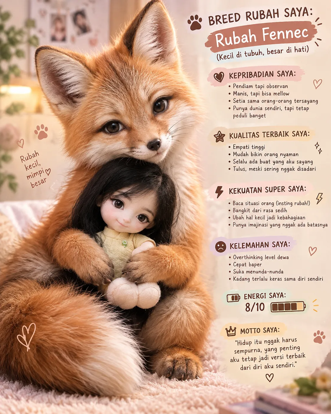 Photorealistic Personalized Fox Personality Poster output 5