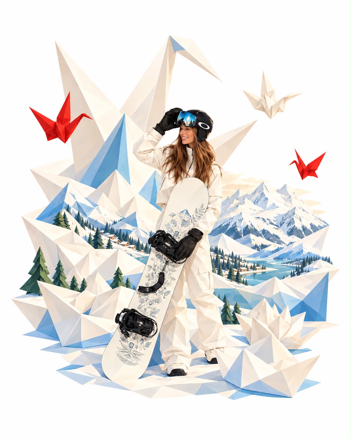 Surreal Origami Fashion Editorial output 4