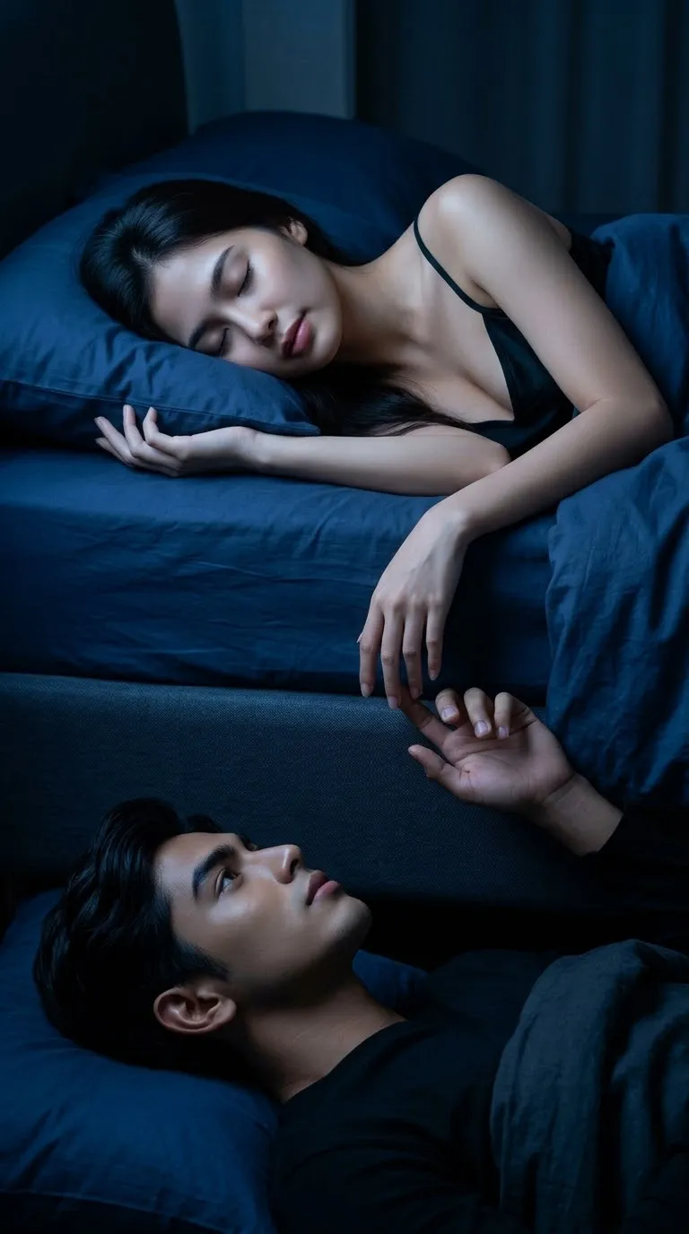 Longing Hands in a Moonlit Bedroom output 2