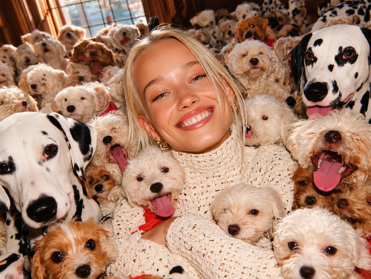 Luxury Parisian Fashion Editorial with White Dogs output 4