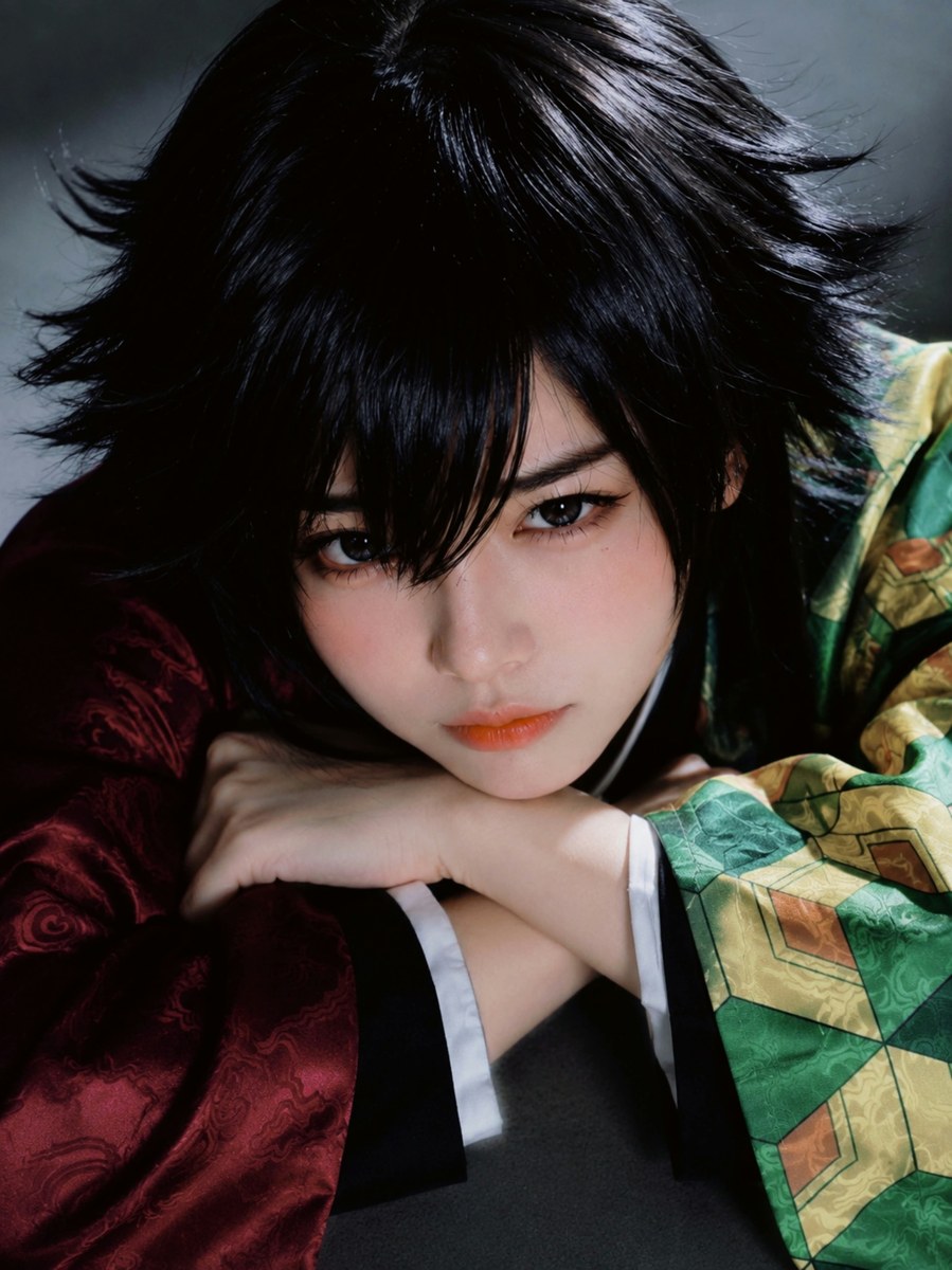 Solitary Eclipse of Tomioka — High-Angle Cosplay Portrait output 6