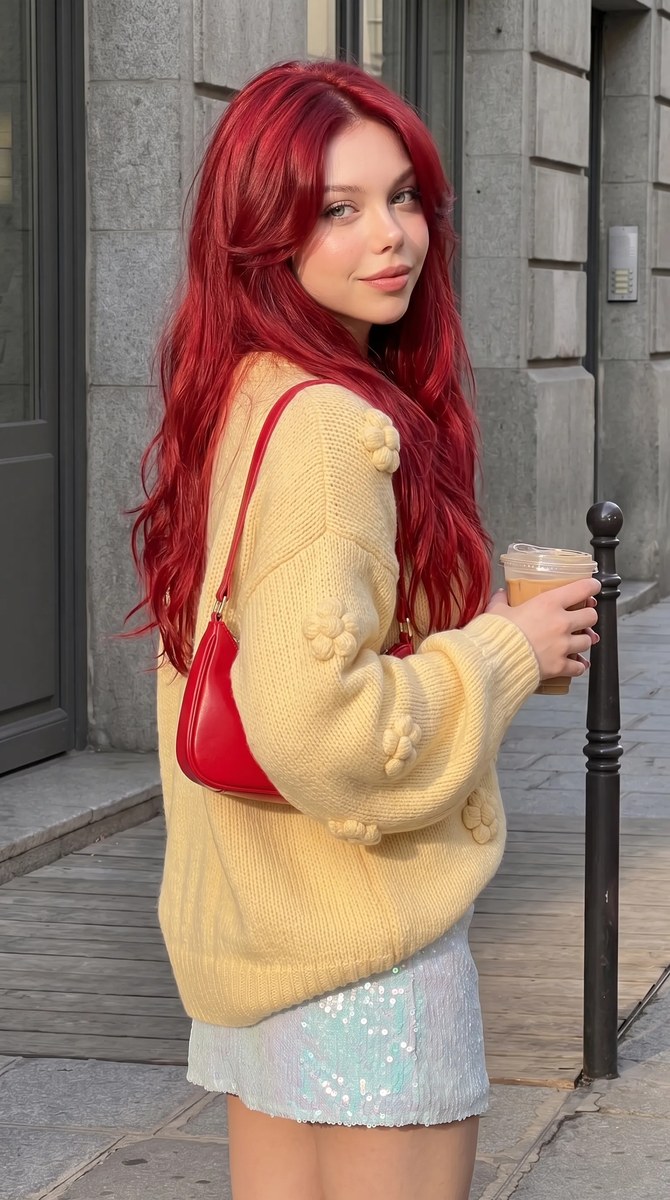 Golden-Hour Coffee Break Street-Fashion Portrait output 5
