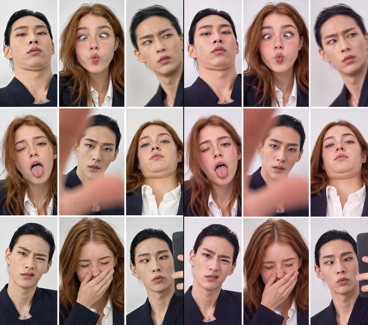 Amateur-Style Photo Fails in a 3×3 Grid