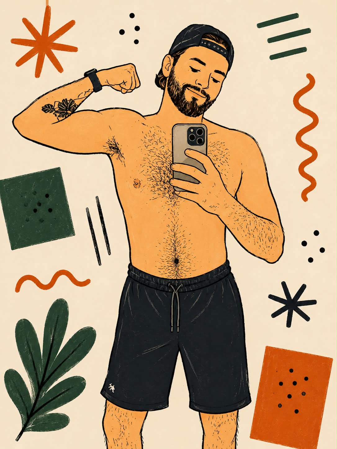 Modern Naïve Designer Poster Illustration