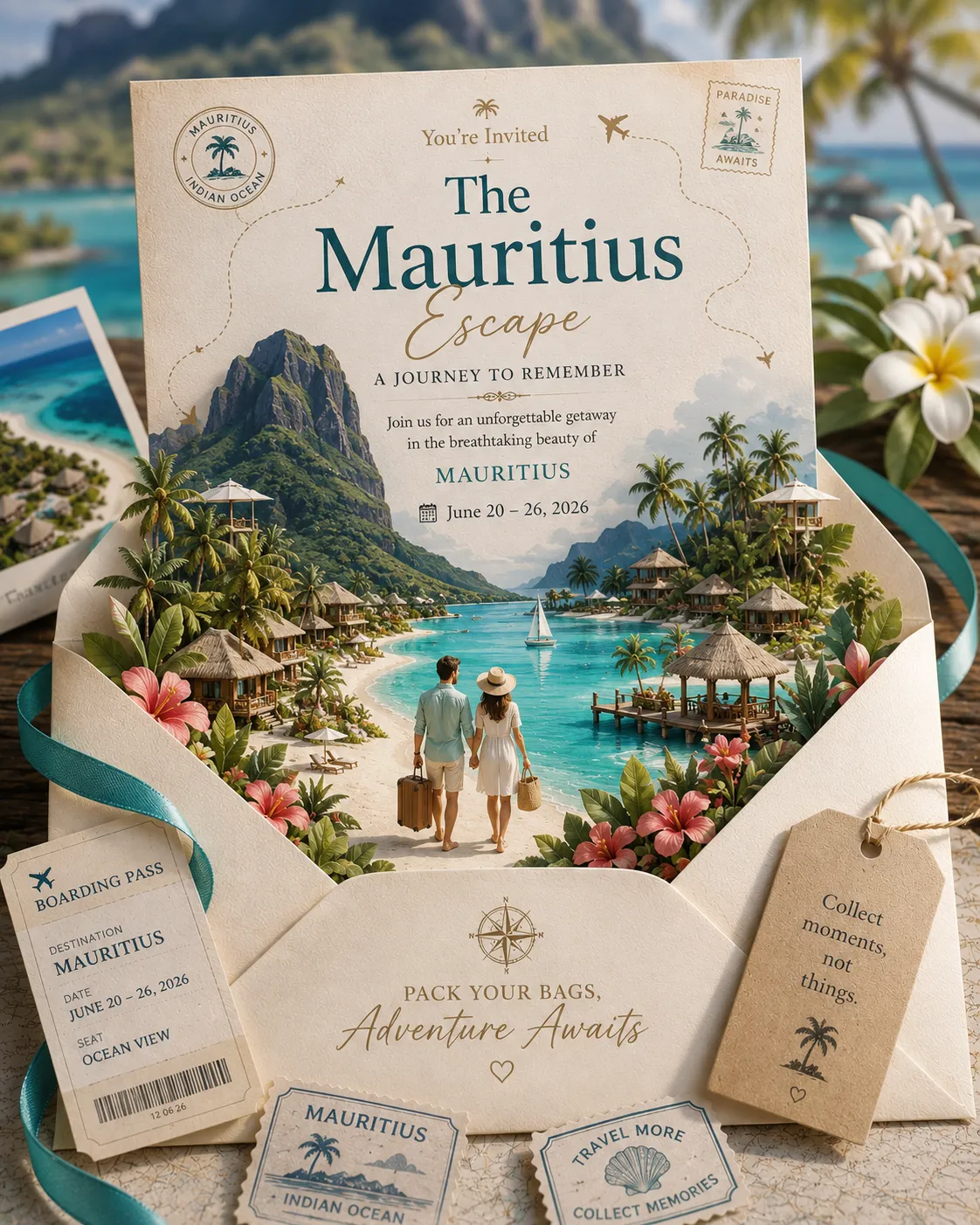 Luxury Destination Travel Invitation Advertisement output 3