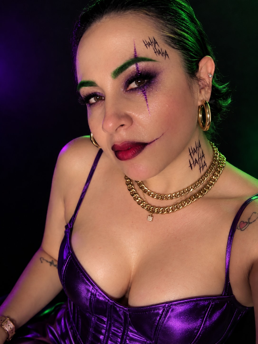 Mischievous Joker Glam Portrait output 4