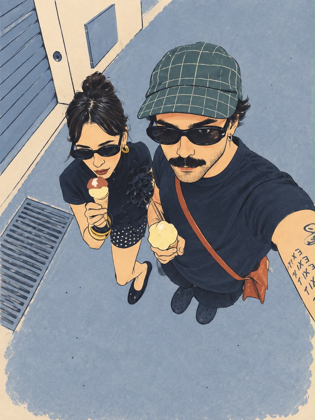 Hand-Drawn Editorial Illustration from a Photo output 3