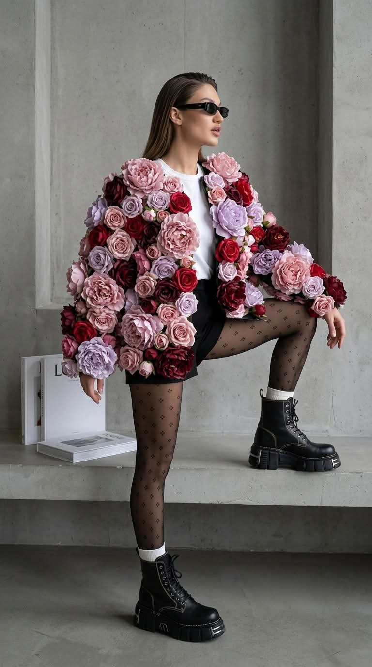 Floral Couture Editorial Portrait output 2