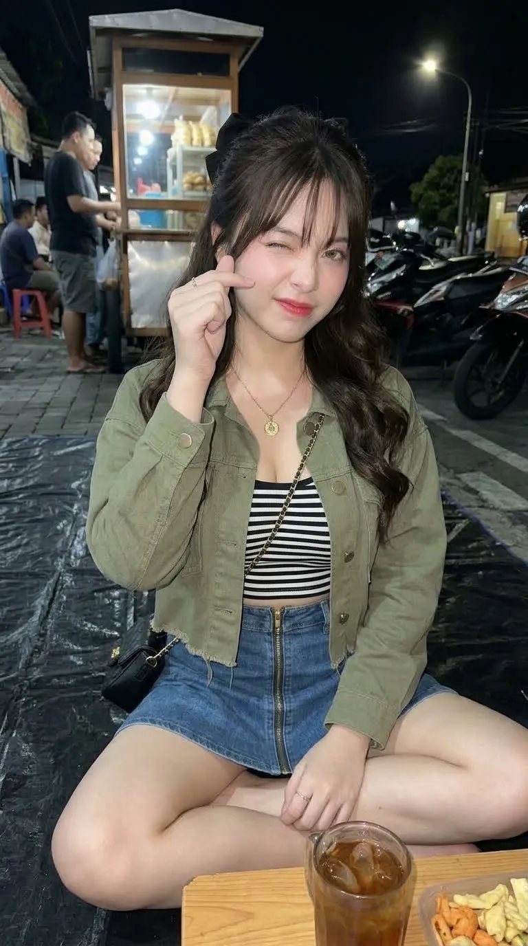 Direct-Flash Street-Food Night Portrait output 5