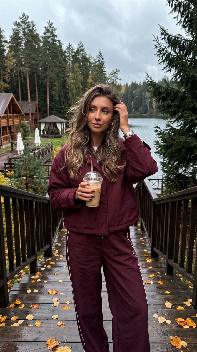 Candid Autumn Portrait on a Wooden Footbridge output 1