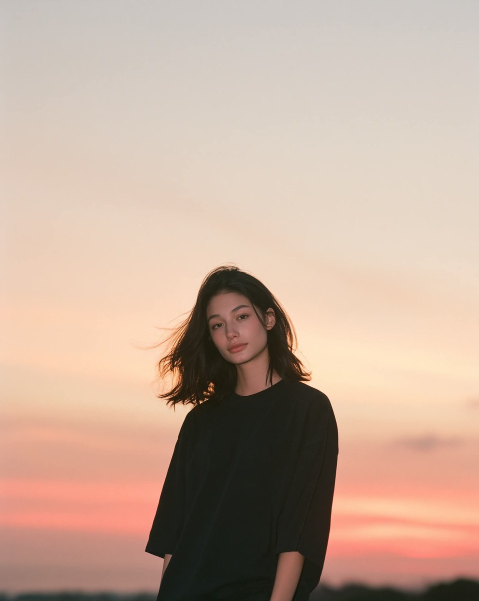Sunset Sky Cinematic Fashion Portrait output 3
