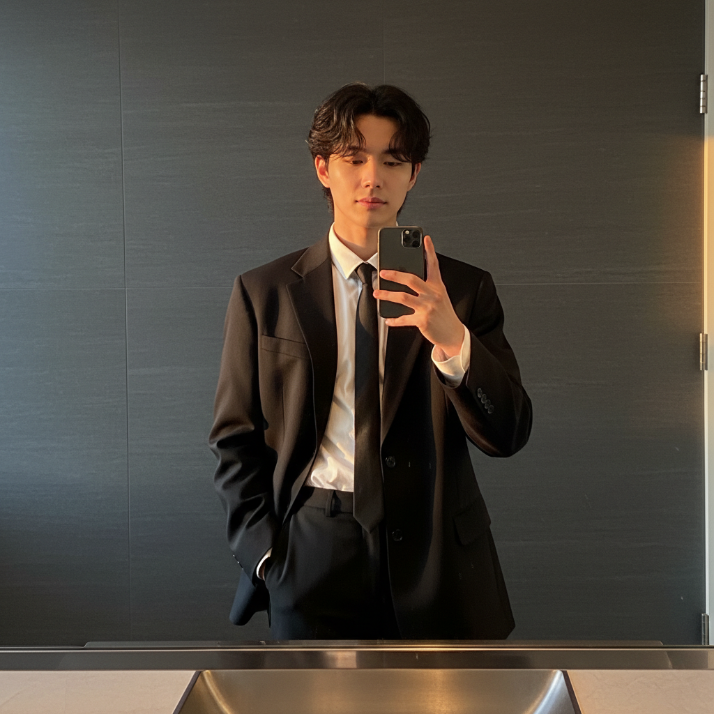 Realistic Mirror-Selfie Image Prompt output 1