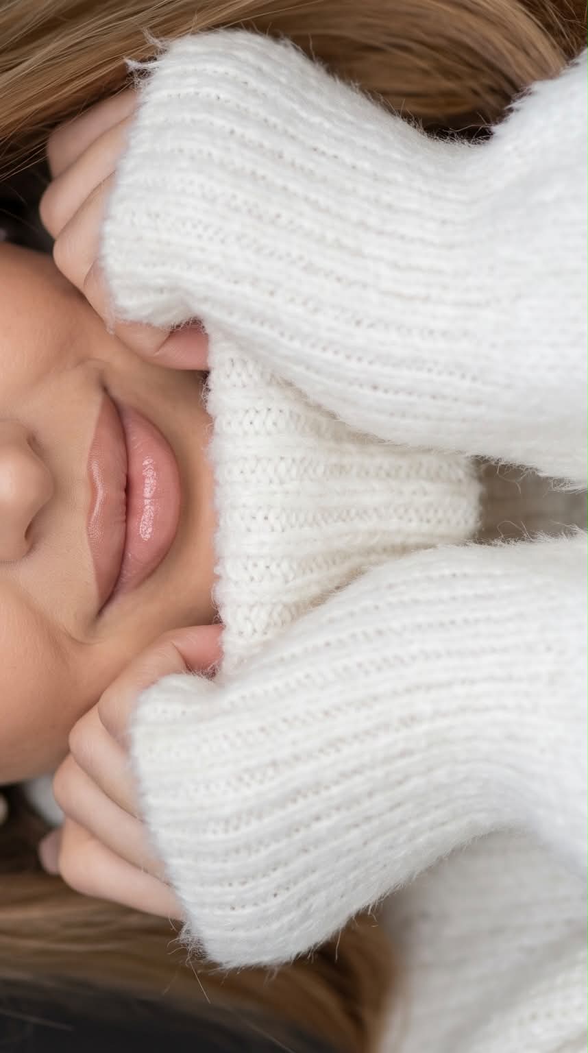 Cozy Close-Up Fashion Portrait output 2