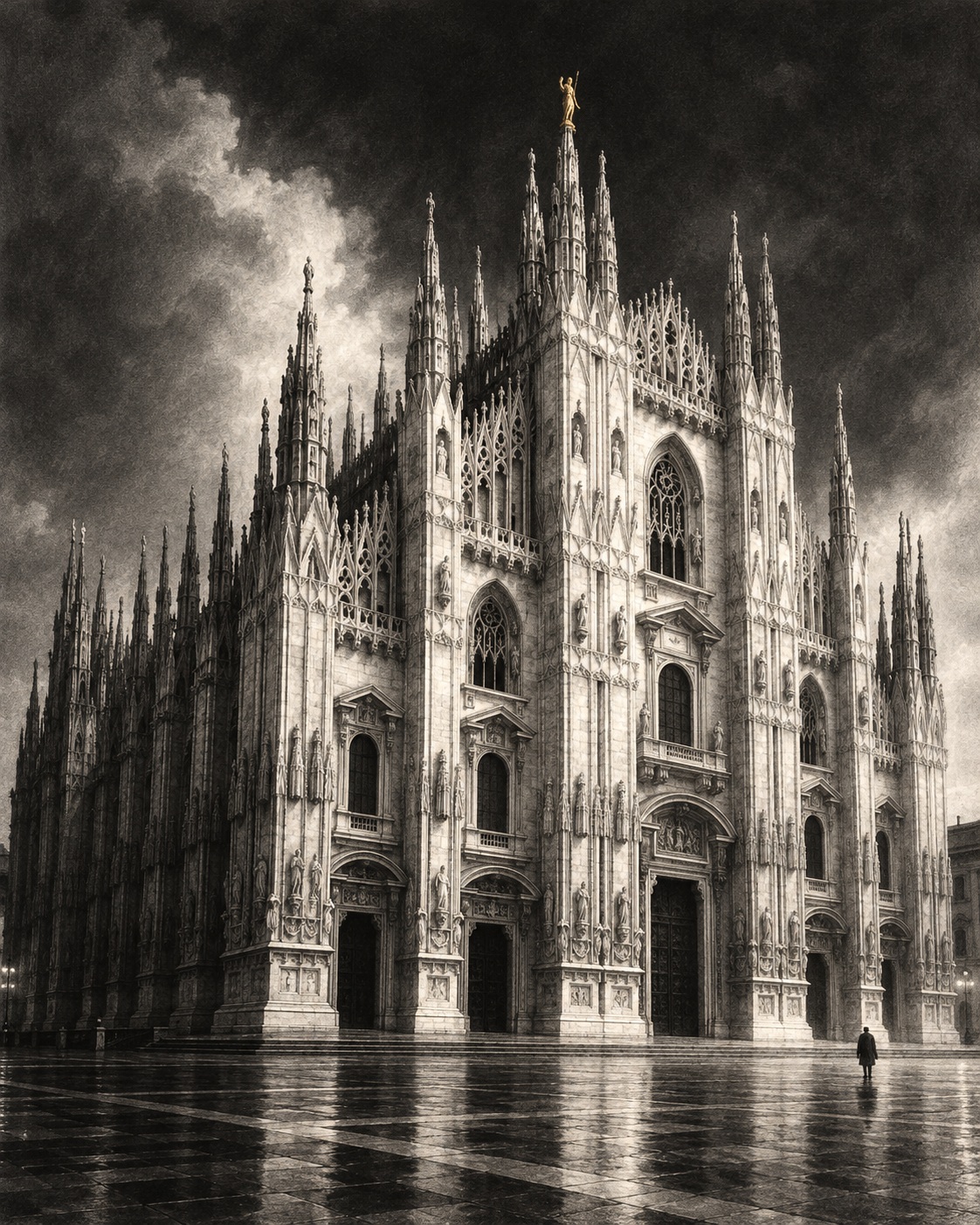 City Landmark Mezzotint Print output 8