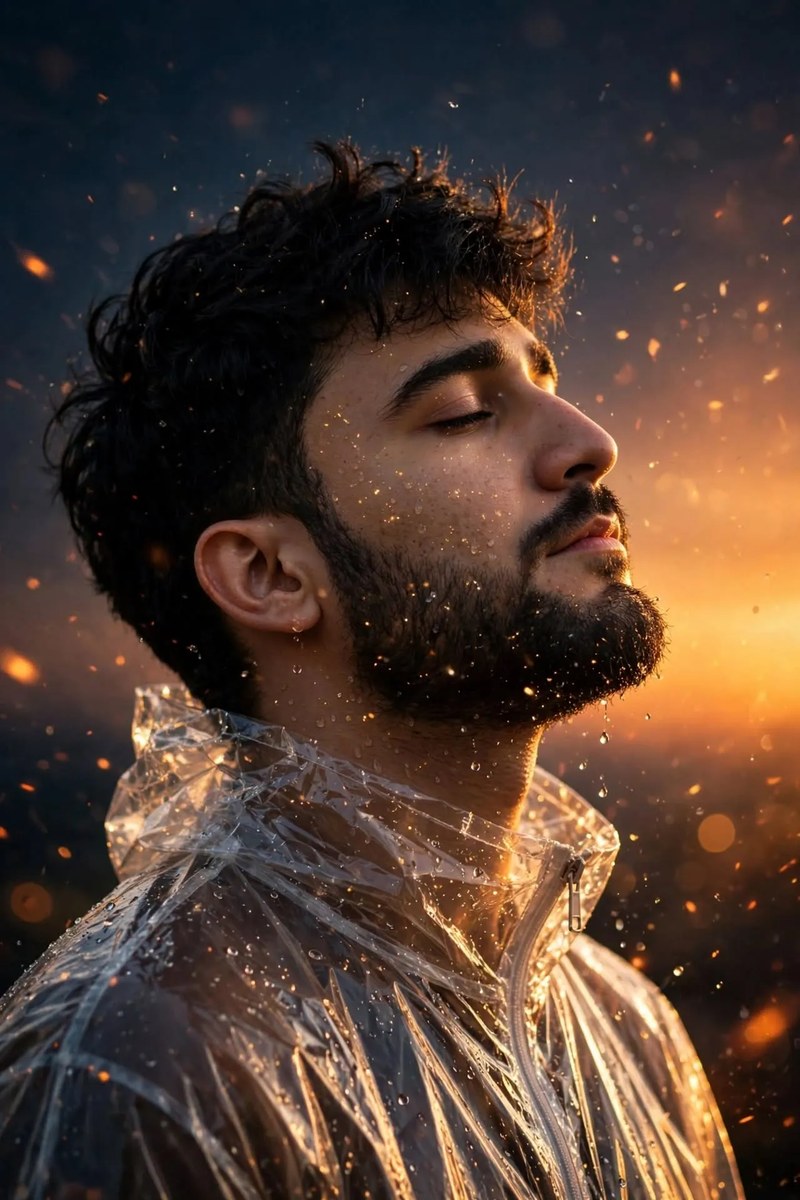 Golden Ember Profile Portrait output 1