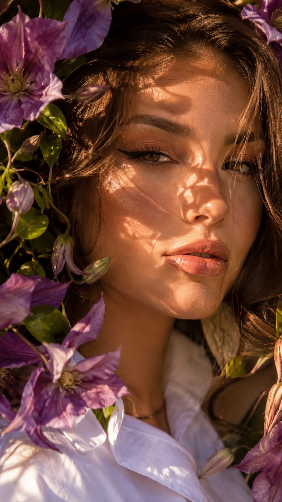Romantic Clematis Editorial Beauty Portrait output 5