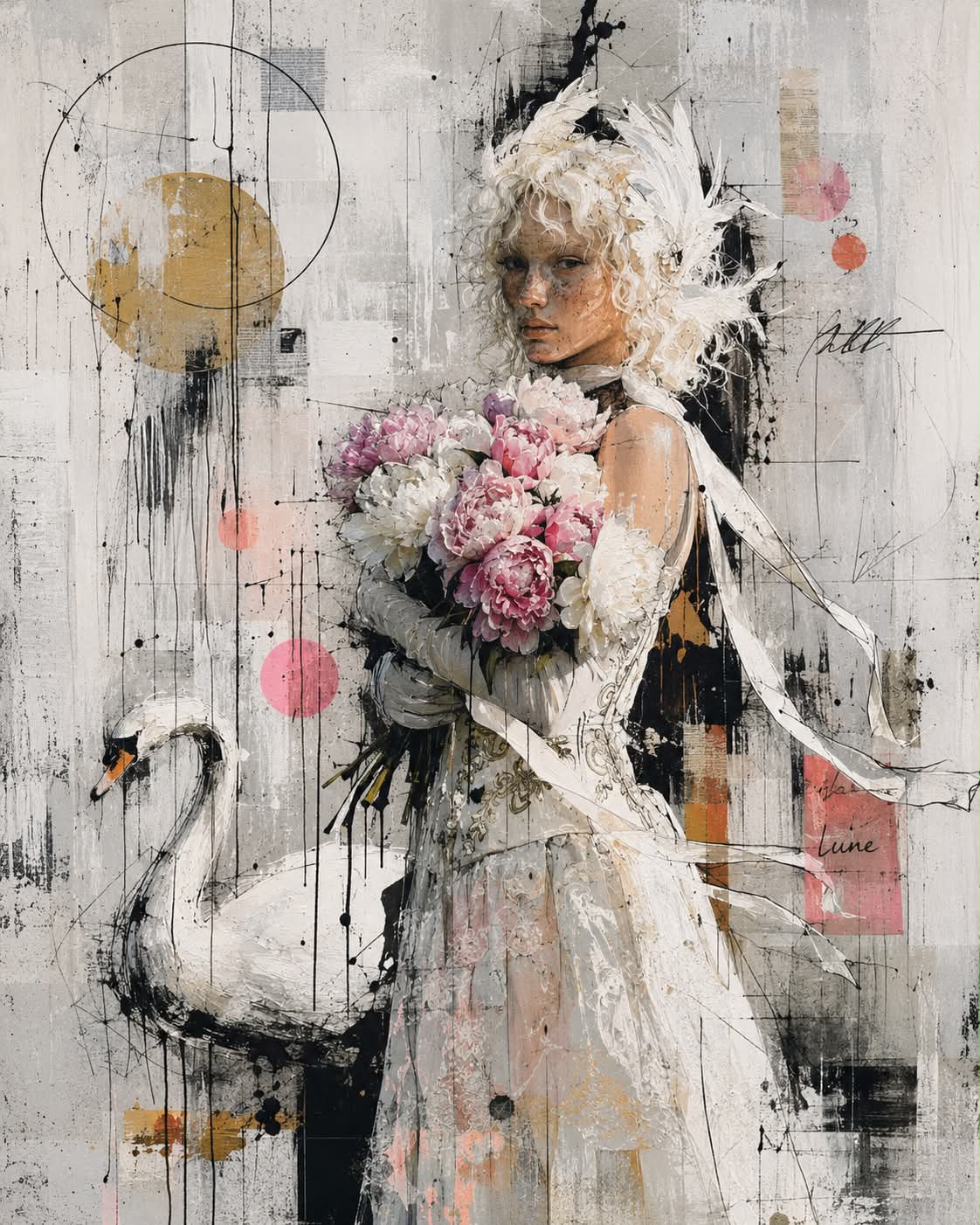 Mixed-Media Urban Portrait