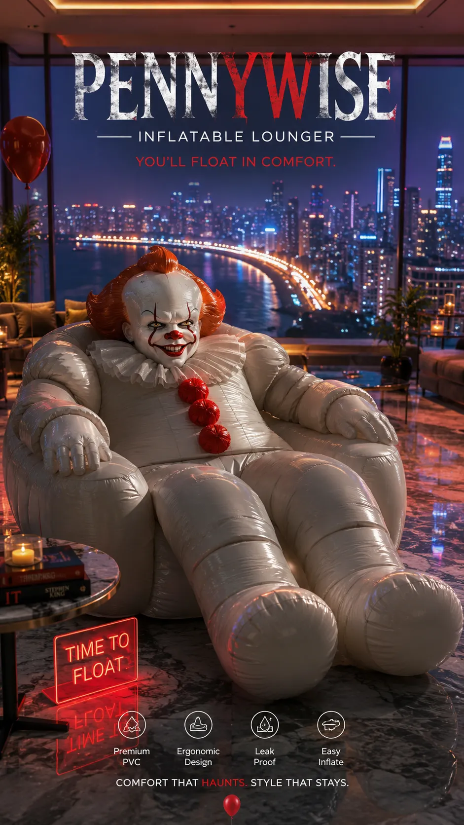 Cinematic Inflatable Chair Product Advertisement output 4