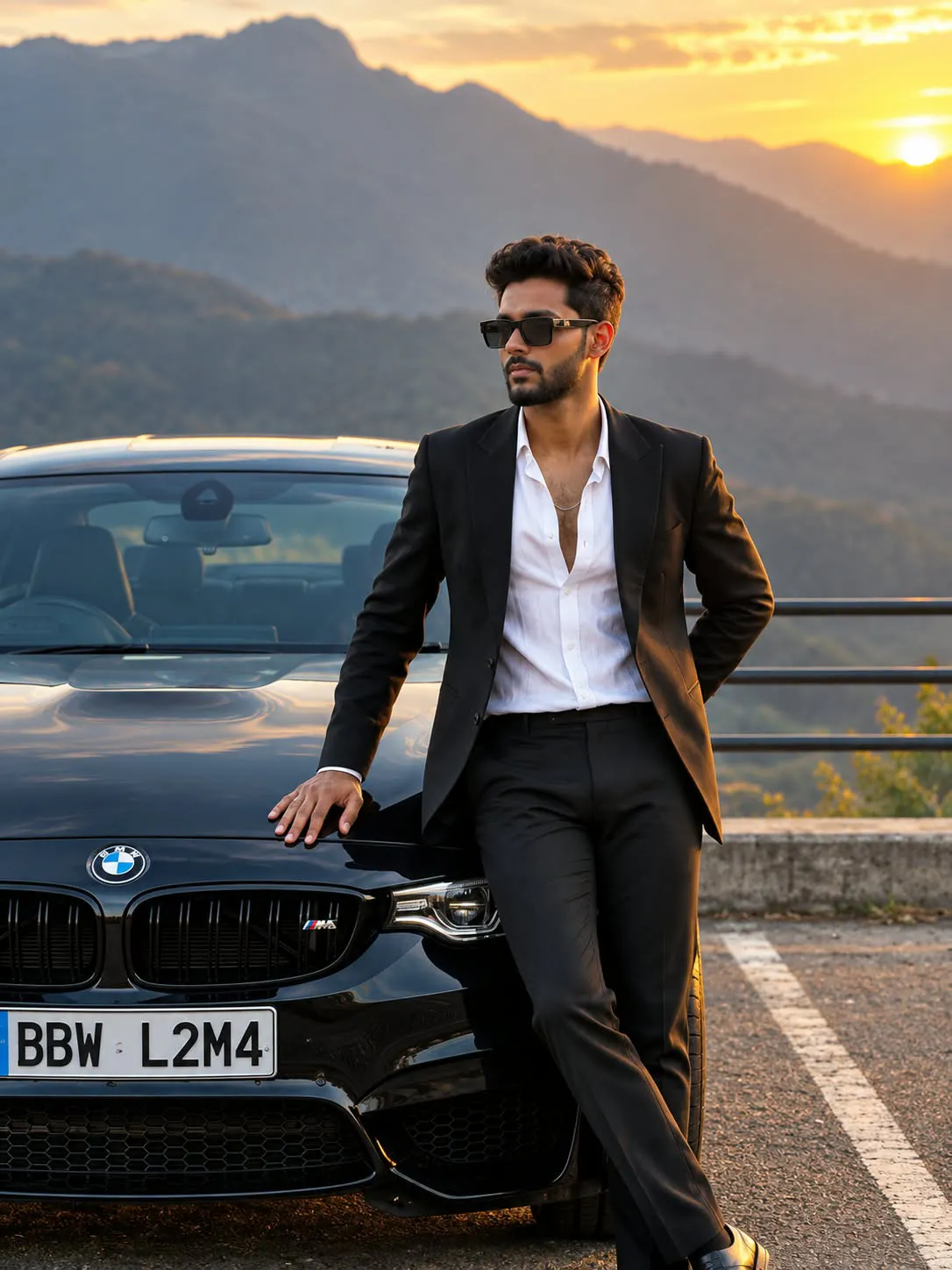 Ultra-Realistic BMW M4 Luxury Fashion Portrait output 2