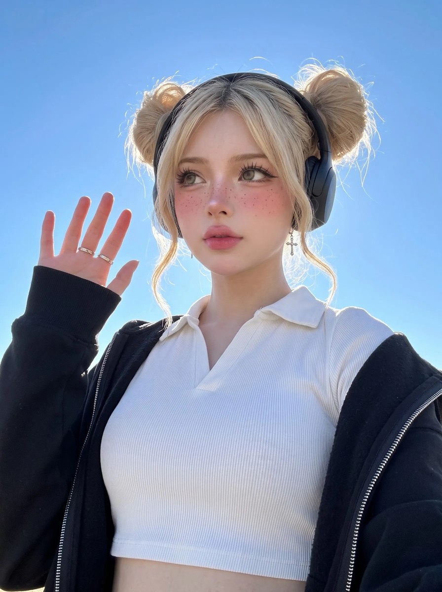Low-Angle Portrait Against a Clear Blue Sky output 3