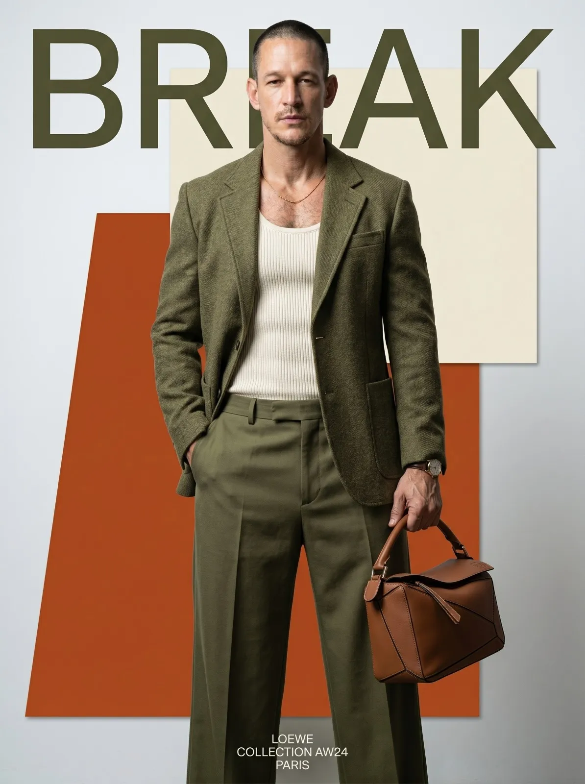 Luxury Fashion Campaign Poster from a Reference Photo output 4