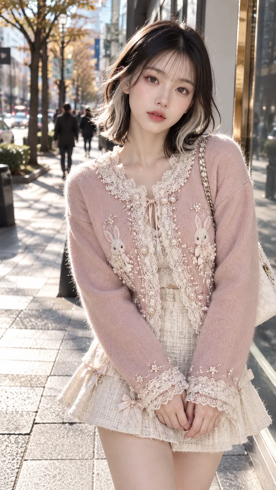 Japanese Winter Fashion in a Snowy Village output 2