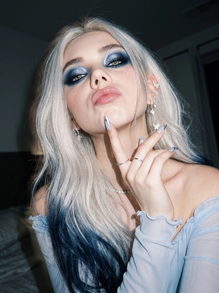 Icy Blue Flash-Fashion Portrait output 15