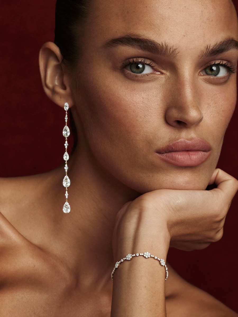 Luxury Diamond Jewelry Editorial Portrait