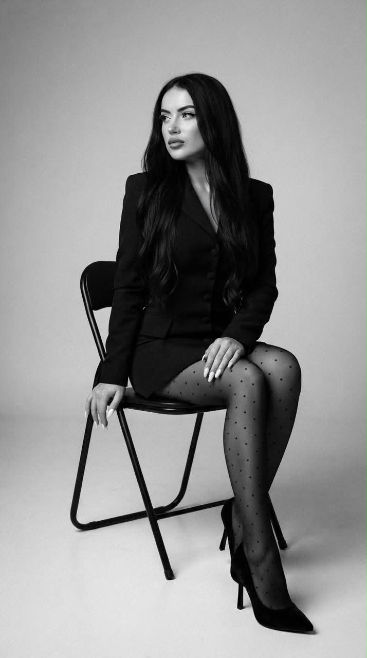 Dramatic Monochrome Fashion Portrait