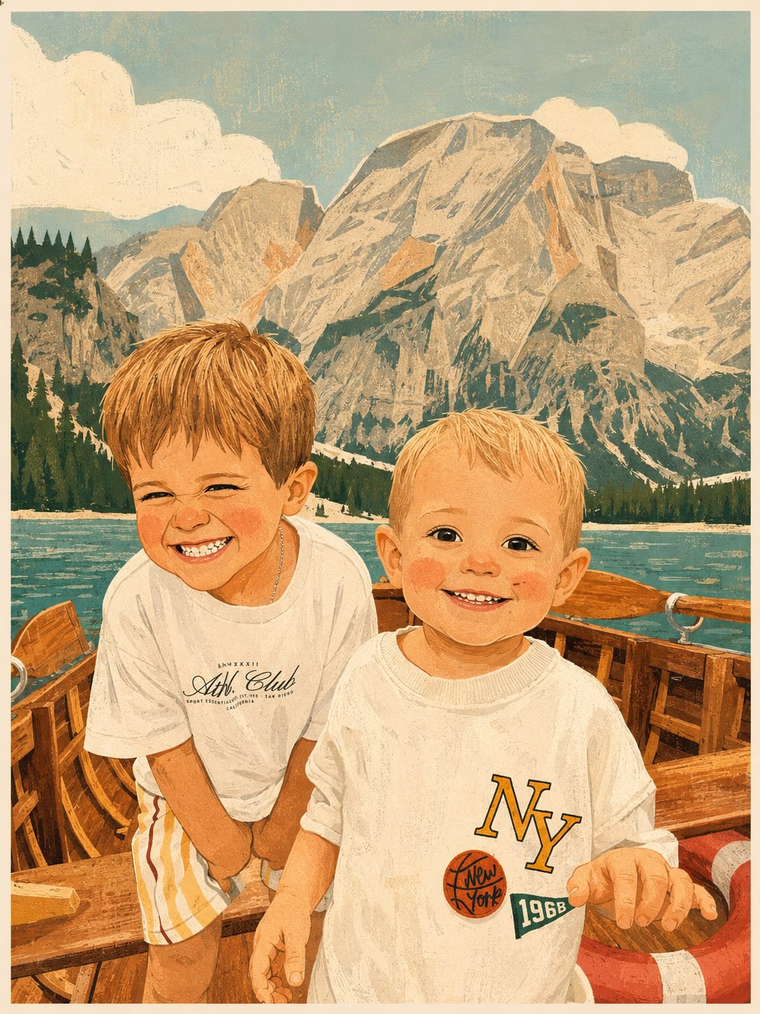 Naïve Designer-Poster Illustration from a Photo