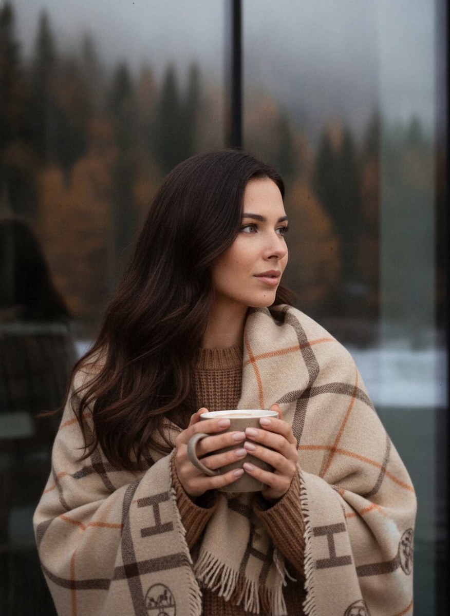 Misty Autumn Portrait with Coffee output 1