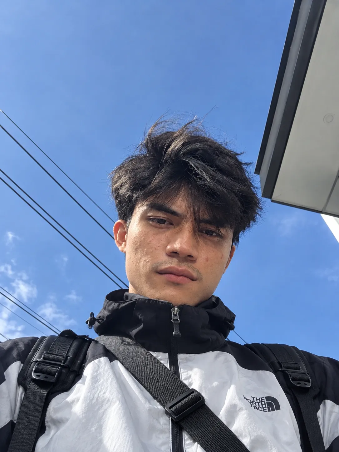 Low-Angle Japanese Streetwear Portrait