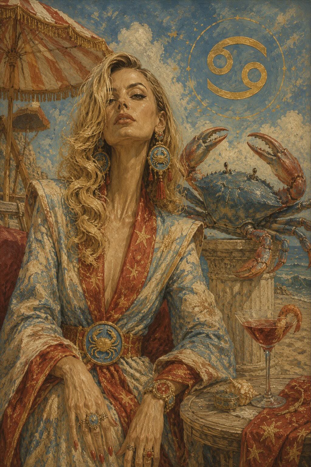 Surreal Mid-Century Zodiac Portrait output 6