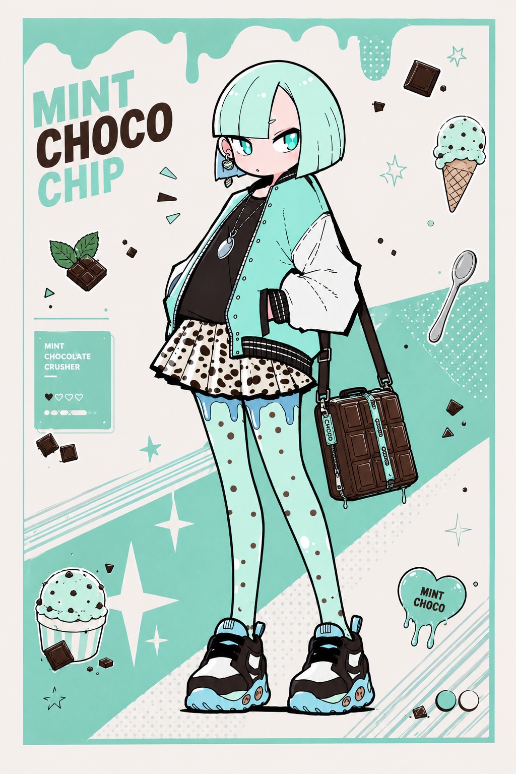 Strawberry and Mint Choco Anime Scene output 3
