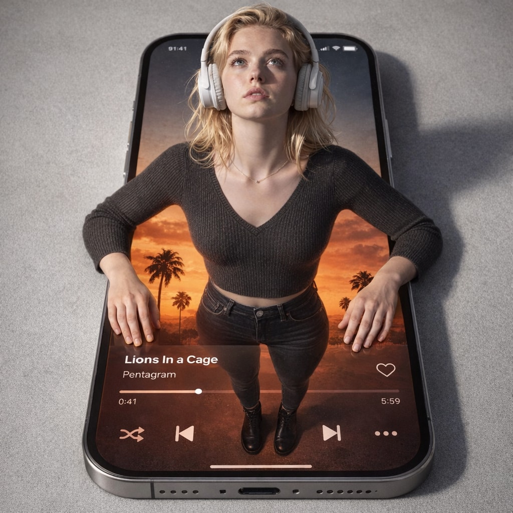 Surreal CGI-Photography Hybrid Portrait