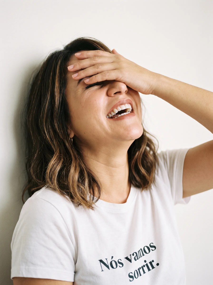 Spontaneous Laughter, Analog-Style Portrait output 1