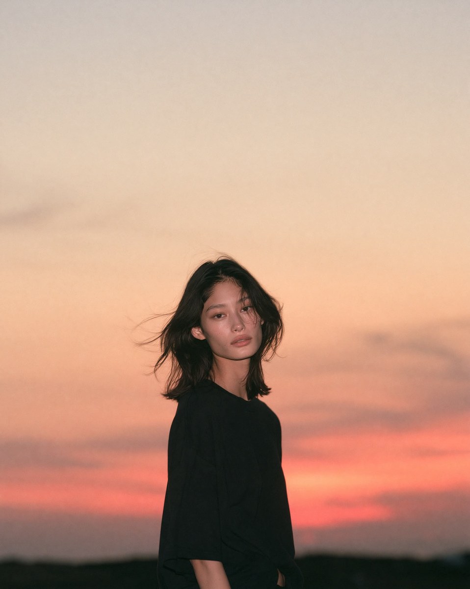 Sunset Sky Cinematic Fashion Portrait output 6