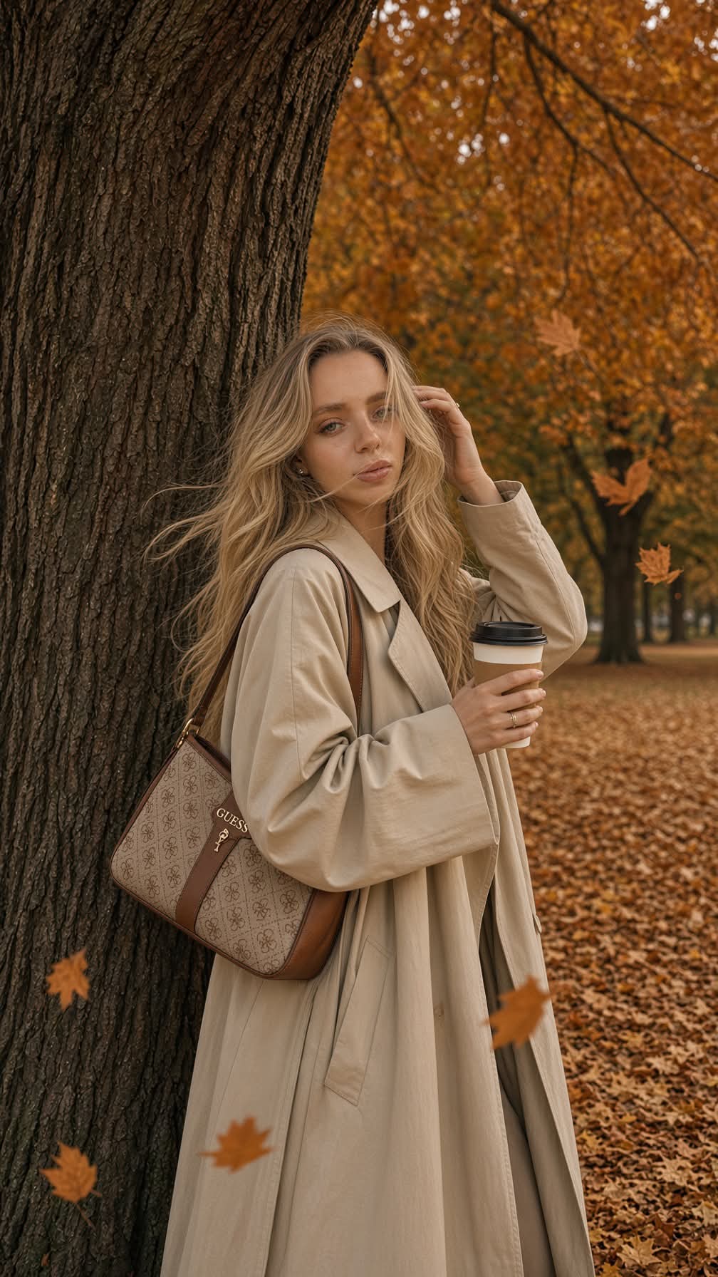 Candid Autumn Park Fashion Portrait output 3