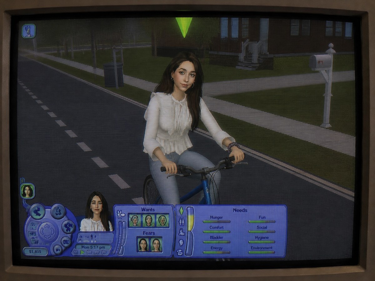 The Sims 2 CRT Gameplay Portrait output 5