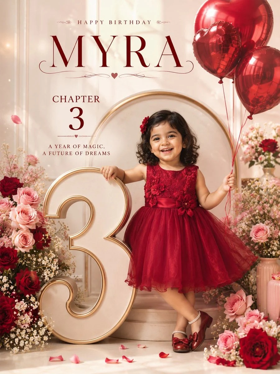 Luxury Birthday Poster from a Reference Photo output 2