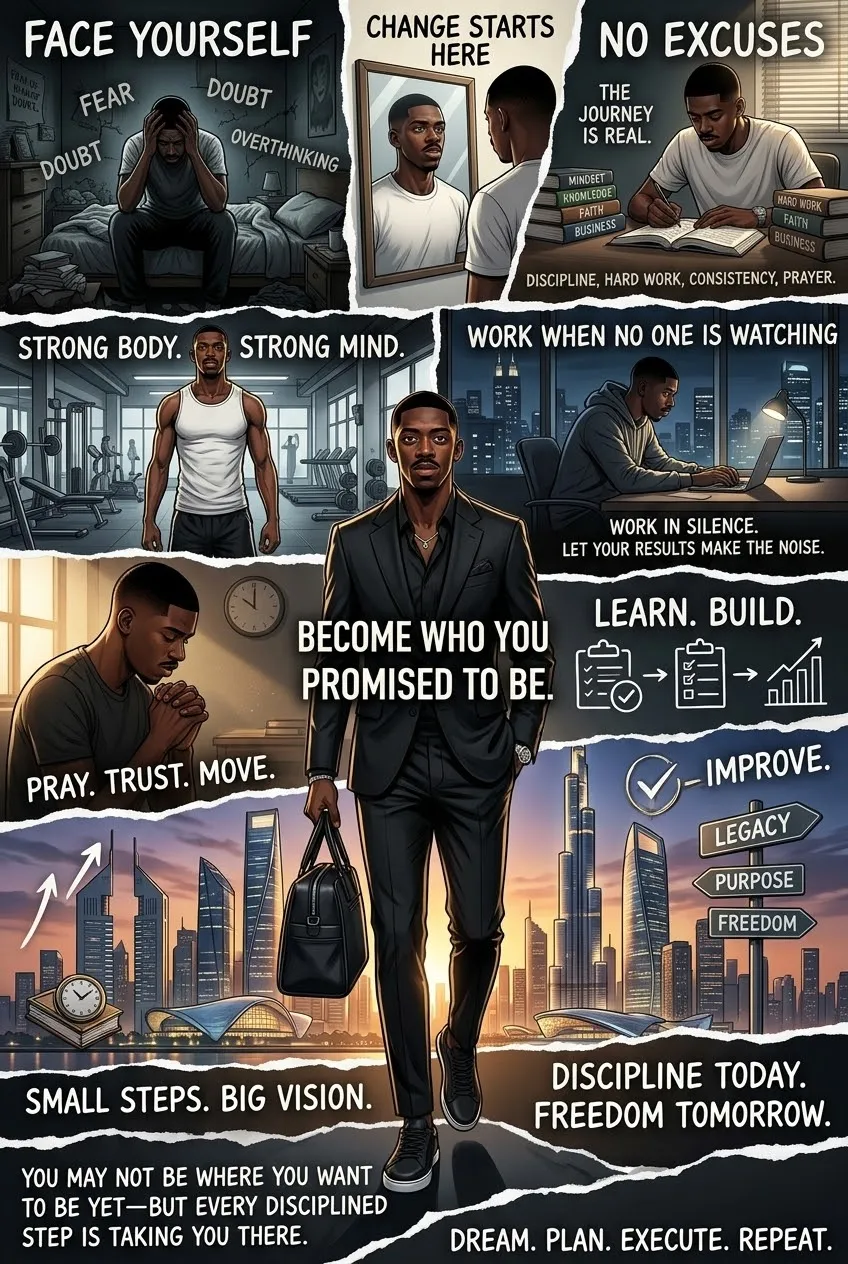 Cinematic Manga Transformation Journey Poster