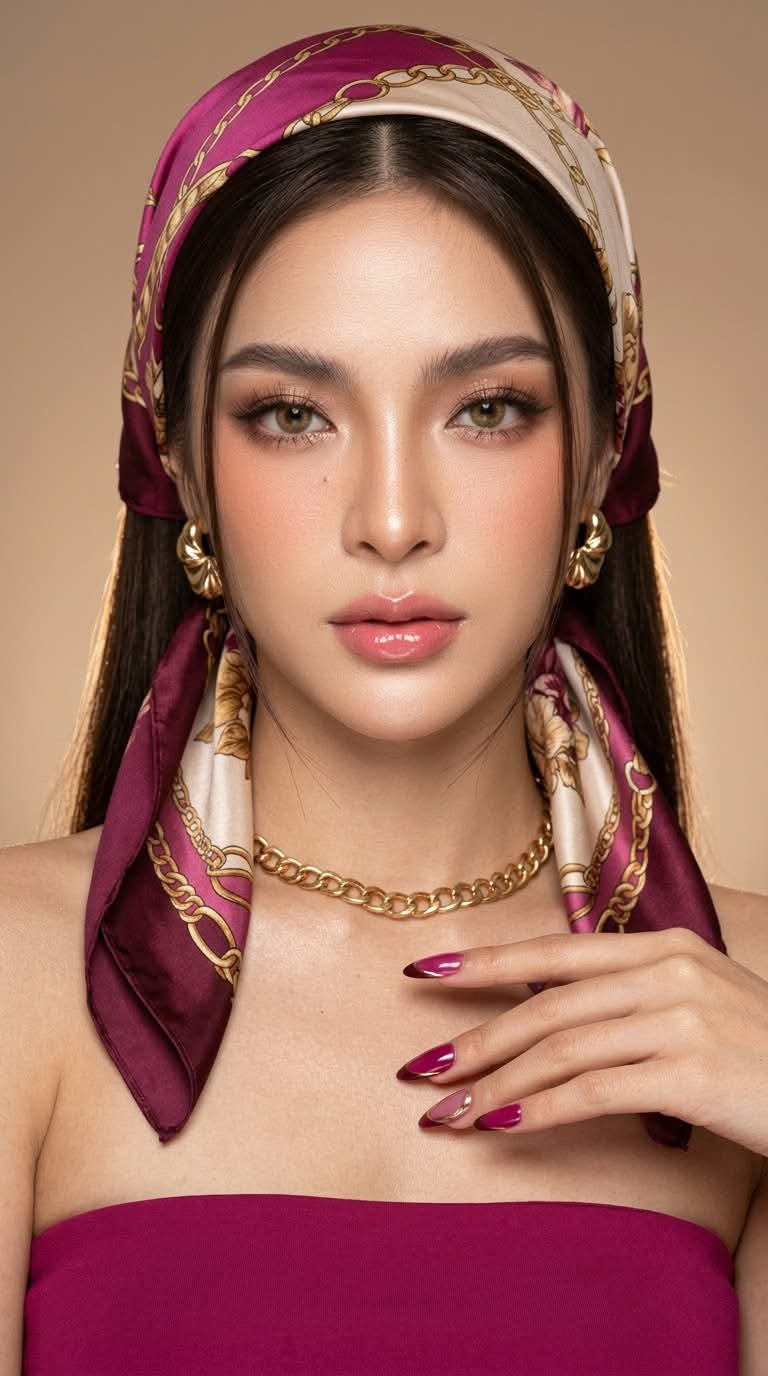 Magenta High-Fashion Beauty Portrait output 5