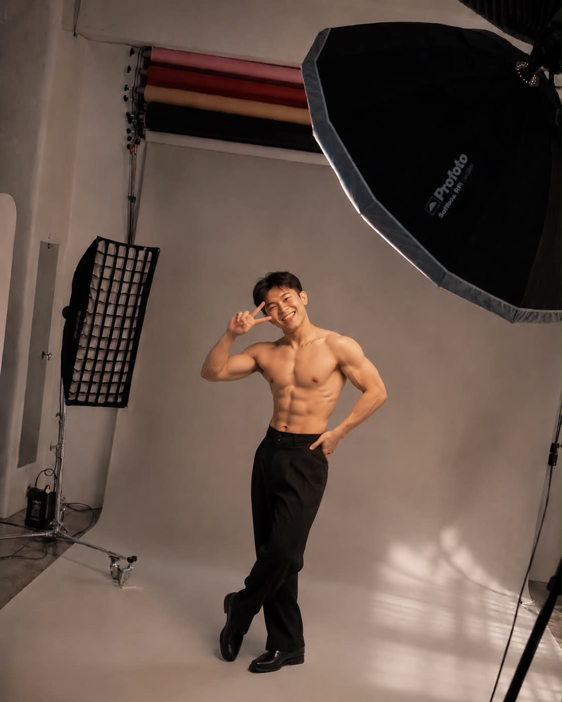 High-Fashion Studio BTS Editorial Portrait output 4