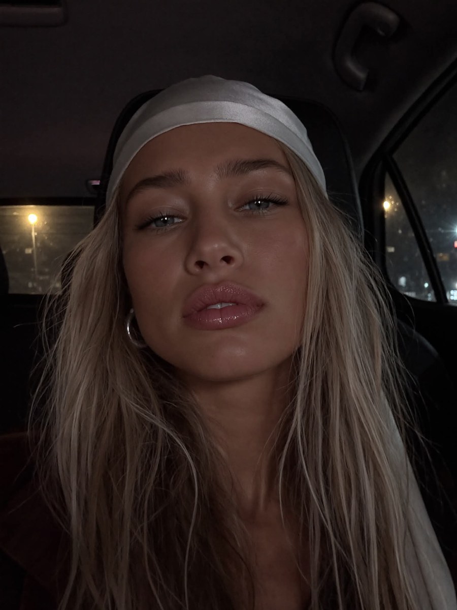 Low-Light Car Selfie with Satin Headscarf output 1