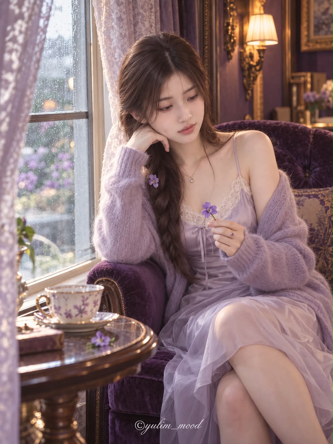 The Room Where Violets Dream — Afternoon Light
