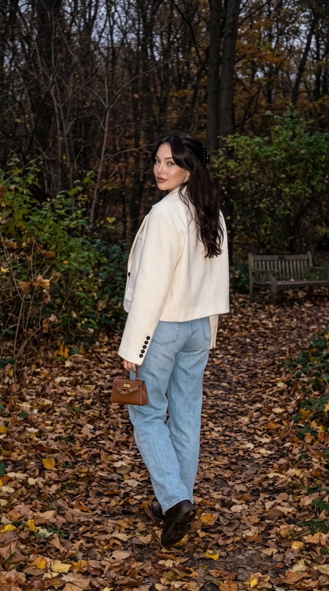 Autumn Park Portrait with Direct Flash output 2
