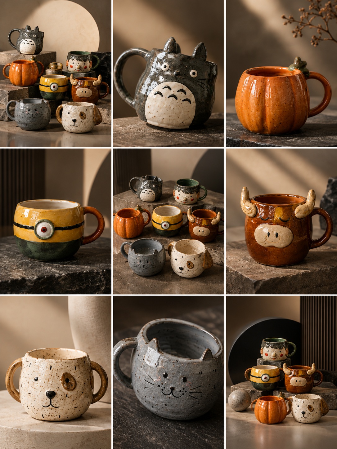 Luxury Product Photography 3×3 Collage