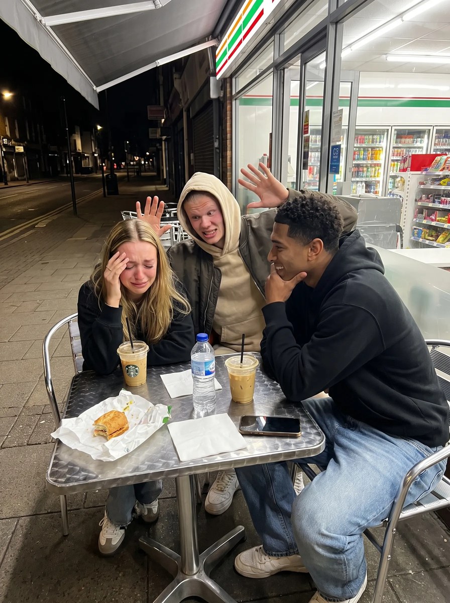 Late-Night Café Comfort with Football Stars output 2